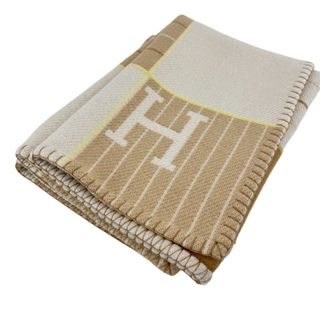 HERMES - HERMES エルメス ブランケット アヴァラン ひざ掛け H