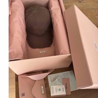 MIU MIU - miu miu エコシアリングキャップ アイボリーSの通販 by まこ