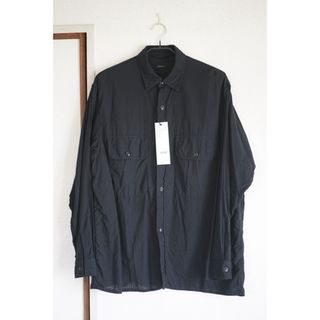 COMOLI - COMOLI 24SS シルクノイル シャツジャケット BLACK SIZE 2の