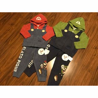 gelato pique - [ジェラート ピケ] 新生児チューイーベア柄2WAYオール