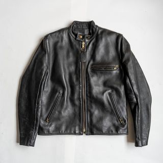SLICK - SLICKスリック ライダースジャケット ラムレザー ブラック黒