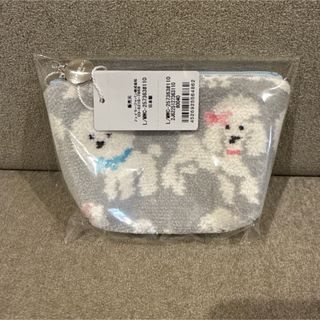 FEILER - ラブラリーバイフェイラー モフモフワンチャン 舟形ポーチ S