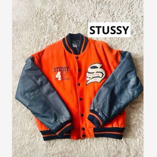 STUSSY - STUSSY SPORT MELTON VARSITY JACKET Mの通販 by wes