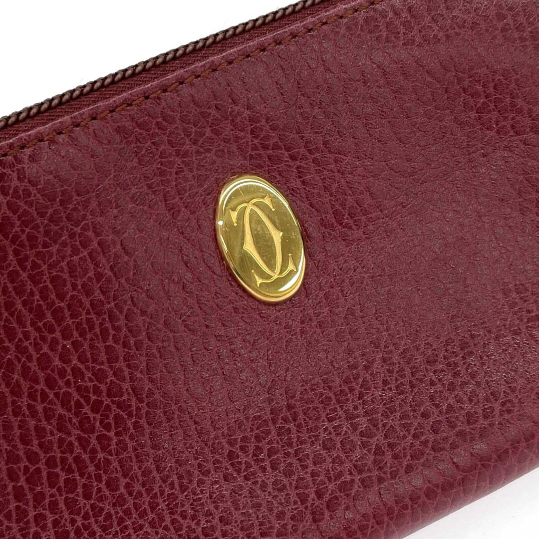 Cartier - Cartier カルティエ ポーチ レザー 188E23980 ボルドー