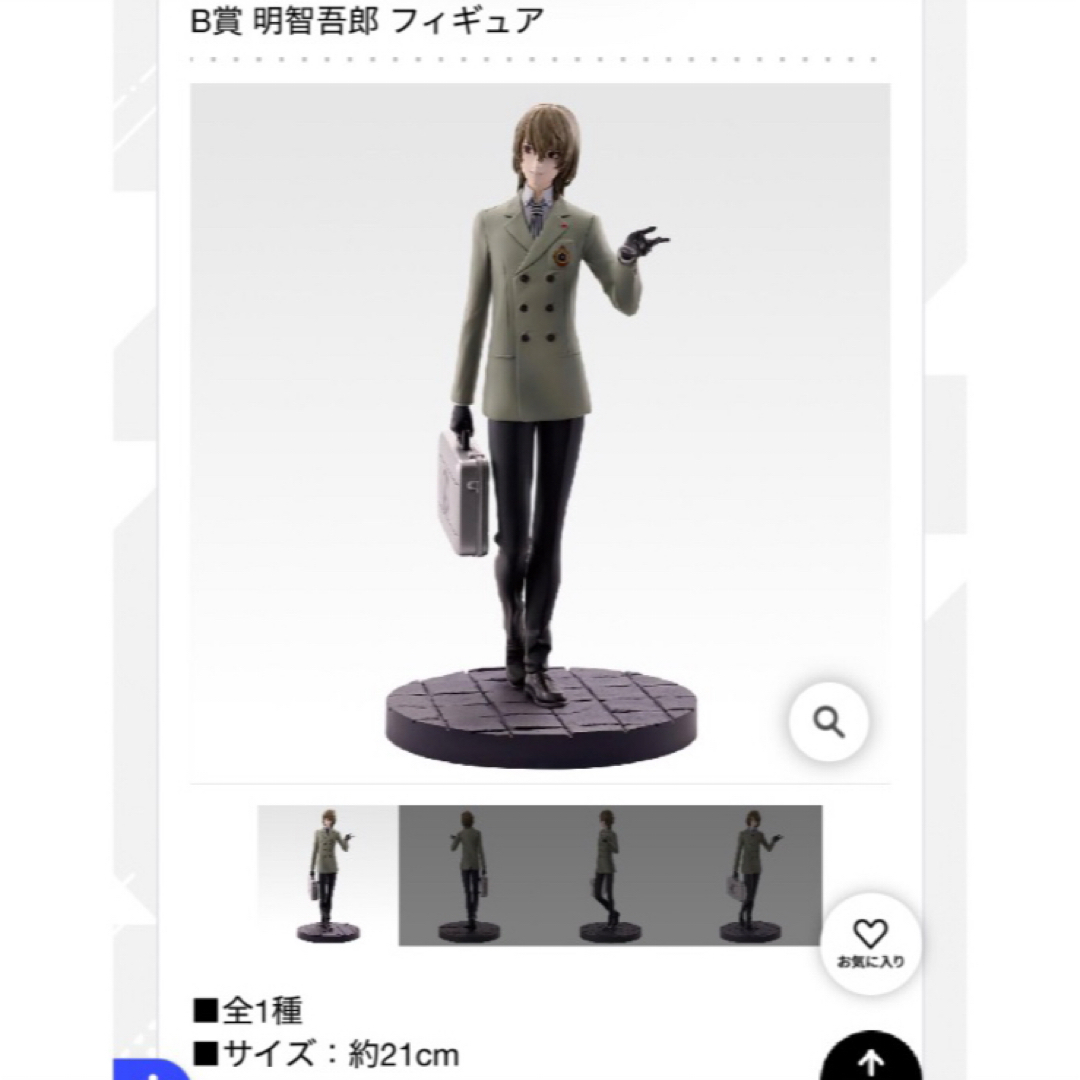 B賞 明智吾郎 フィギュア ペルソナ5 ザ・ロイヤル P5R 一番くじ 匿名