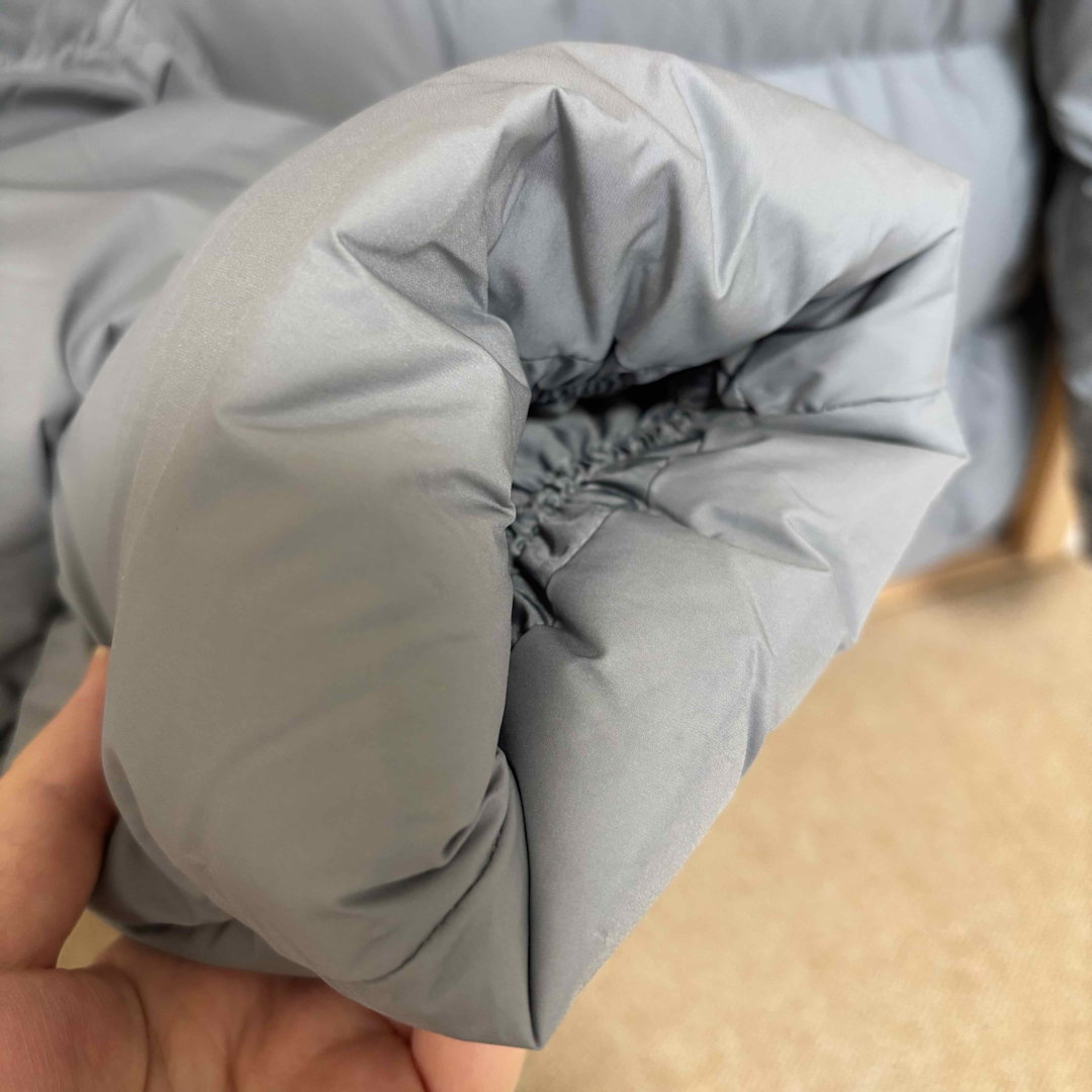 UNIQLO - 美品♡UNIQLO パウダーソフトダウンジャケット BLUE ブルー L