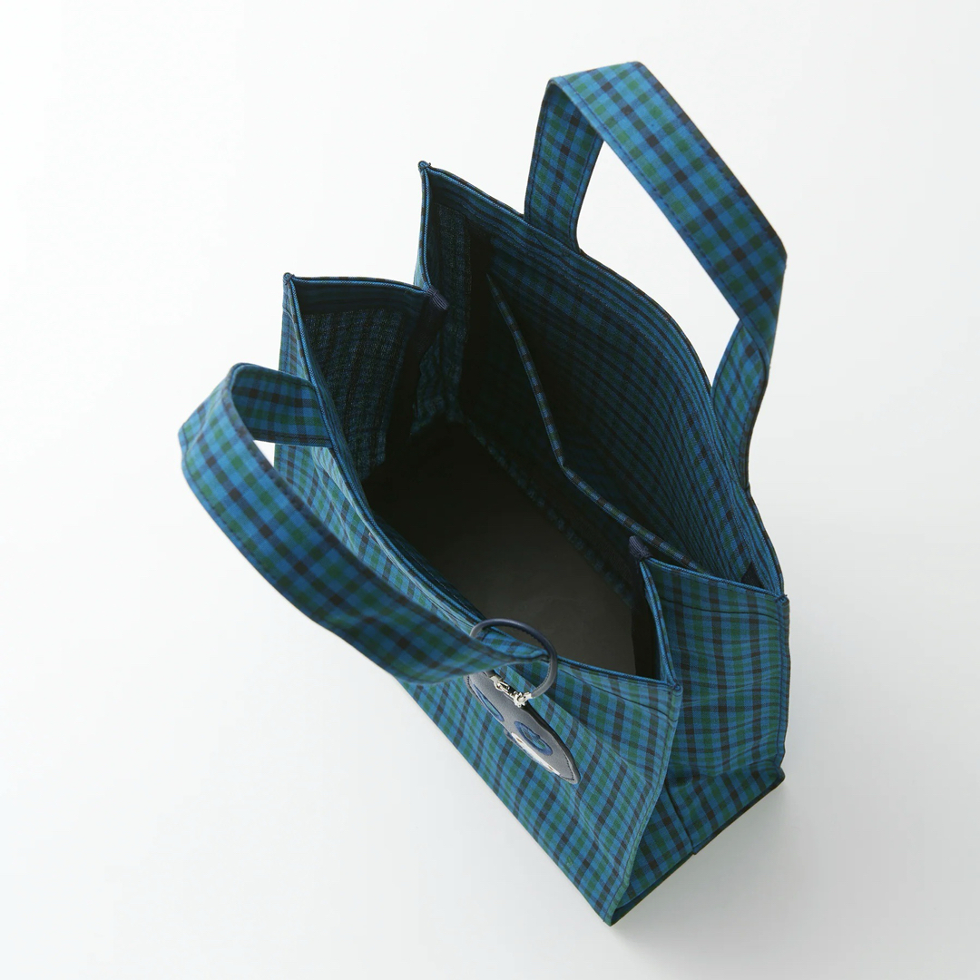 familiar - 新品未開封 ファミリア familiar トートバッグ 青チェック