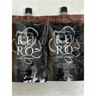 KURO - バランローズ KUROクリームシャンプー ダークブラウン 3点の