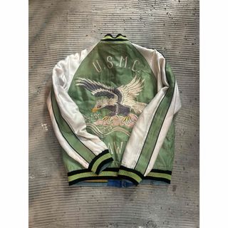 LONSDALE ロンズデール スカジャン 刺繍 イーグル ドラゴン ベロアの