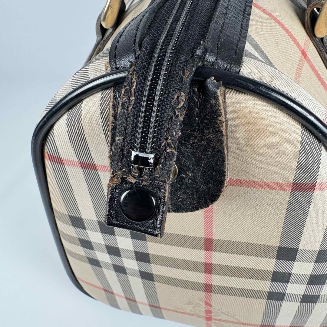 BURBERRY - バーバリー ミニボストンバッグ ノバチェック ハンドバッグ