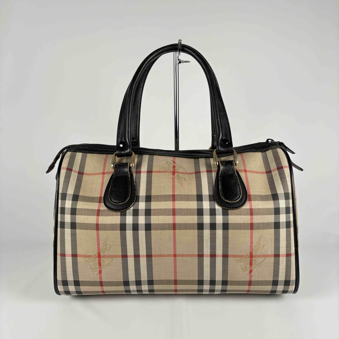 BURBERRY - バーバリー ミニボストンバッグ ノバチェック ハンドバッグ