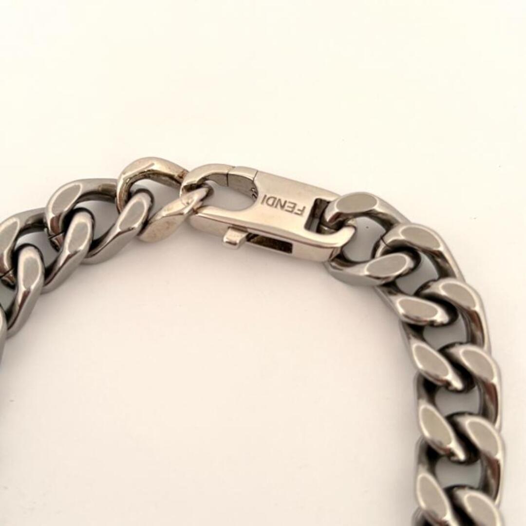 FENDI - FENDI FF バゲット ブレスレット シルバーカラー チェーン