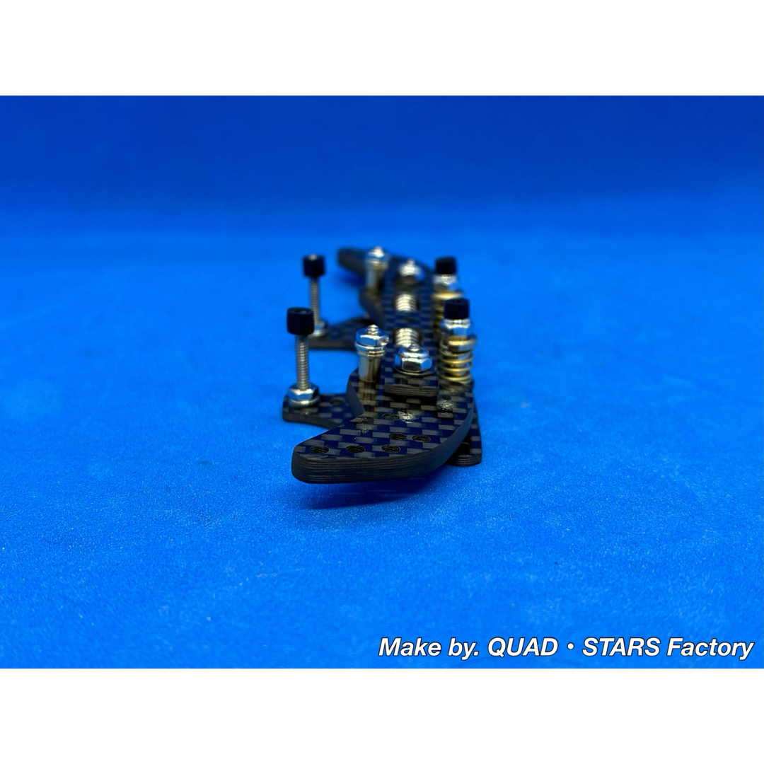 ミニ四駆・MS用】2軸ATスライドダンパー ブラックアウト／フルカーボン