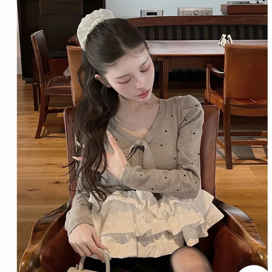 Darich - ボリュームフレアニットチュニック darichの通販 by くま