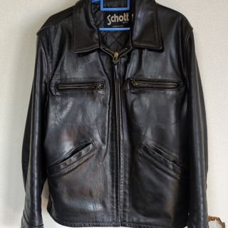 schott - ショット ライダースジャケット 34 シングル襟付きの通販 by