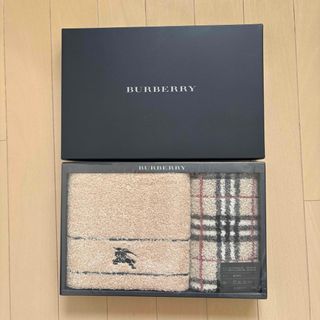 BURBERRY - 未使用 バーバリー タオルケット 水色 綿100% 140㎝×190