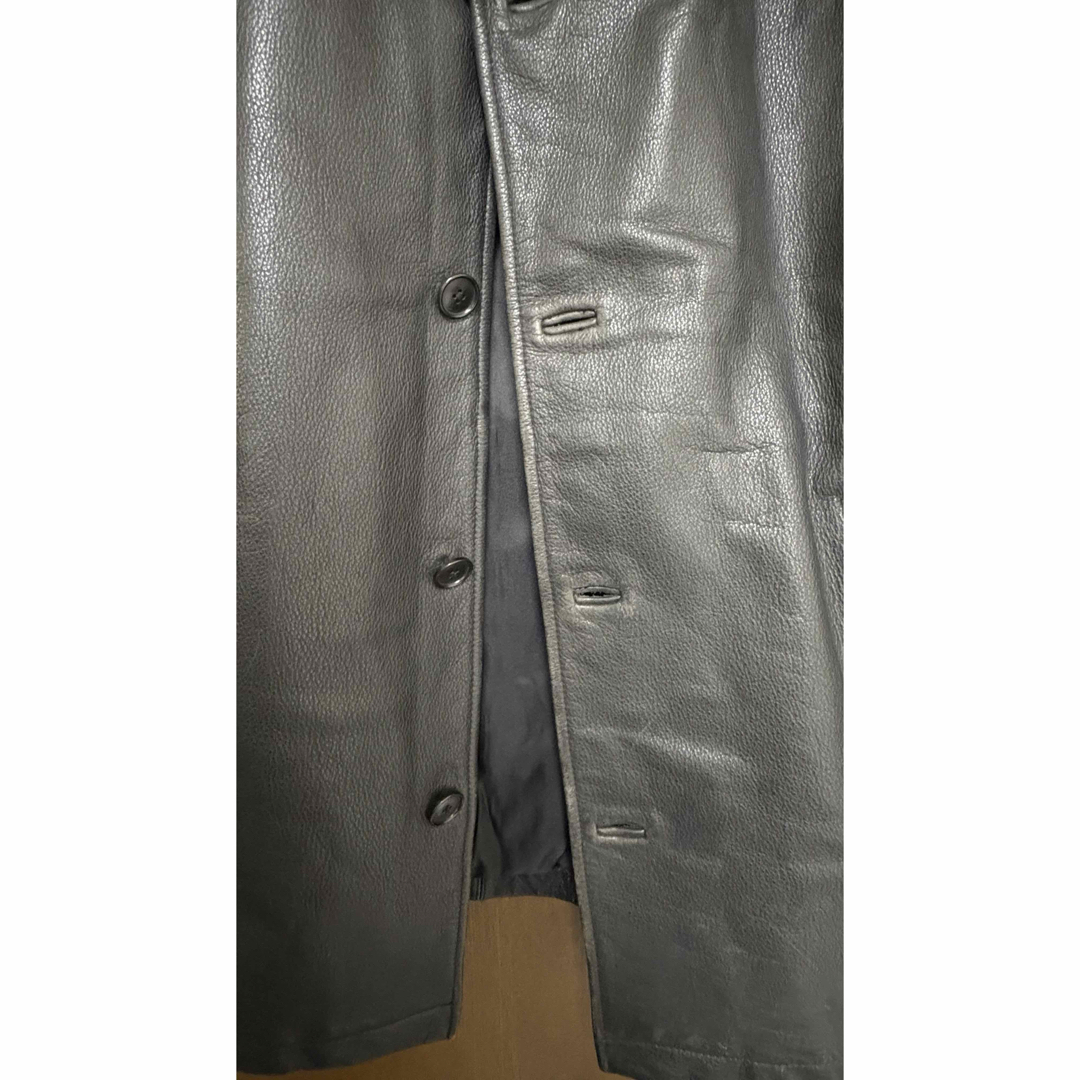 Brooks Brothers - Brooks Brothers レザーカーコート シボ革 野村訓一