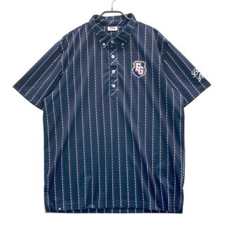 サイズ：3L FILA GOLF フィラゴルフ 半袖ポロシャツ ストライプ柄