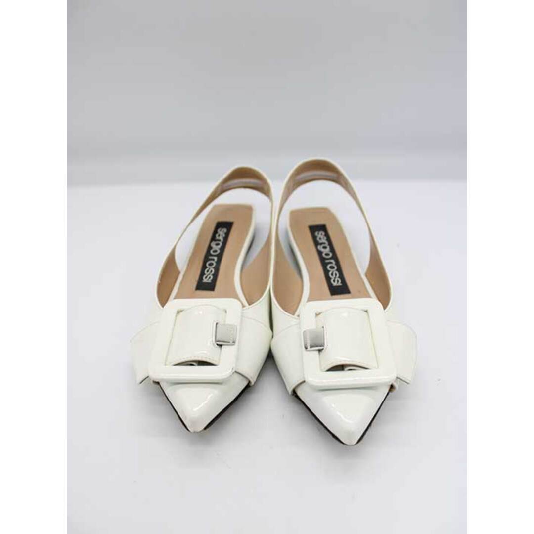 Sergio Rossi - セルジオロッシ エナメルベルトミュールパンプス