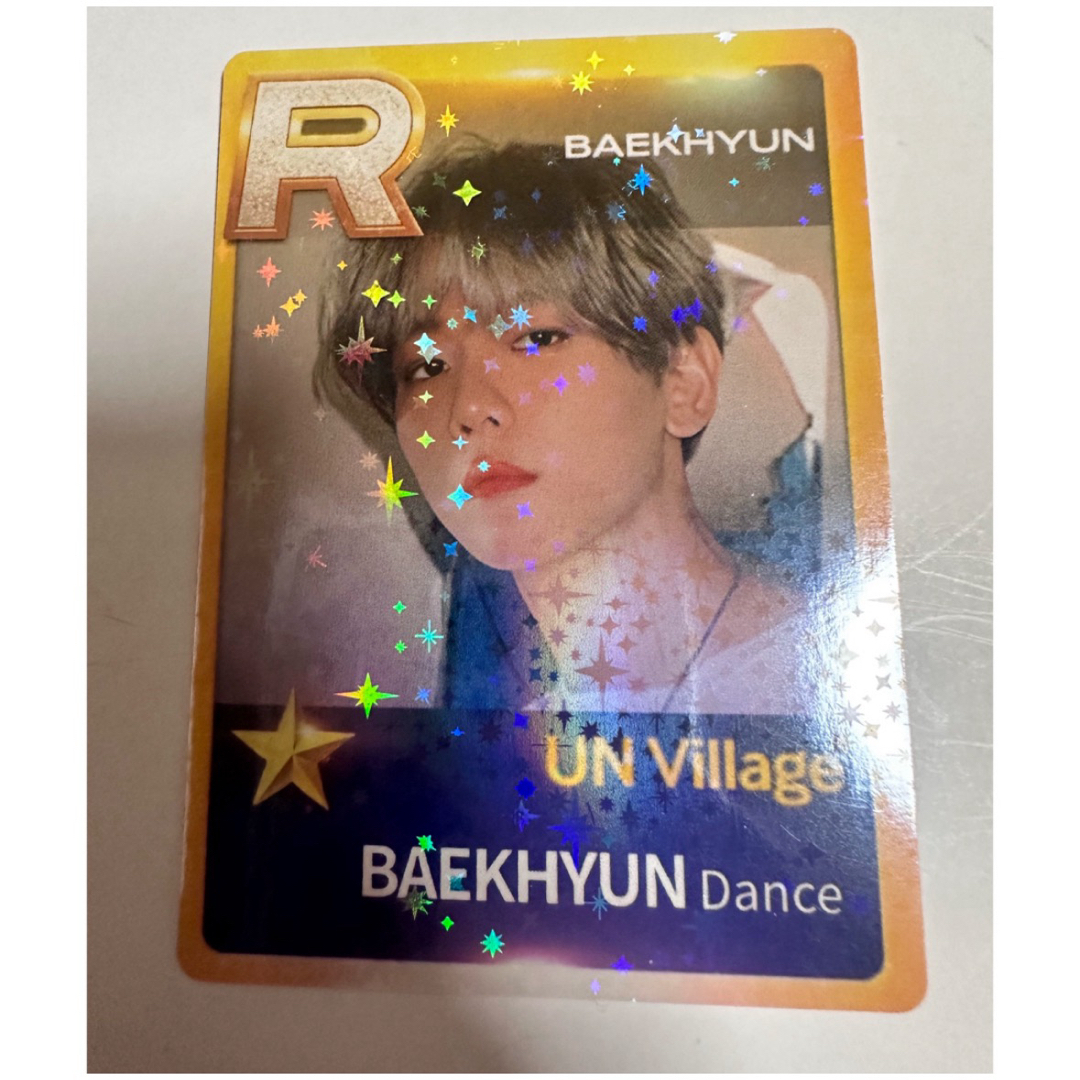 EXO ベッキョン キラキラ トレカ superstar ゲーム カード グッズの