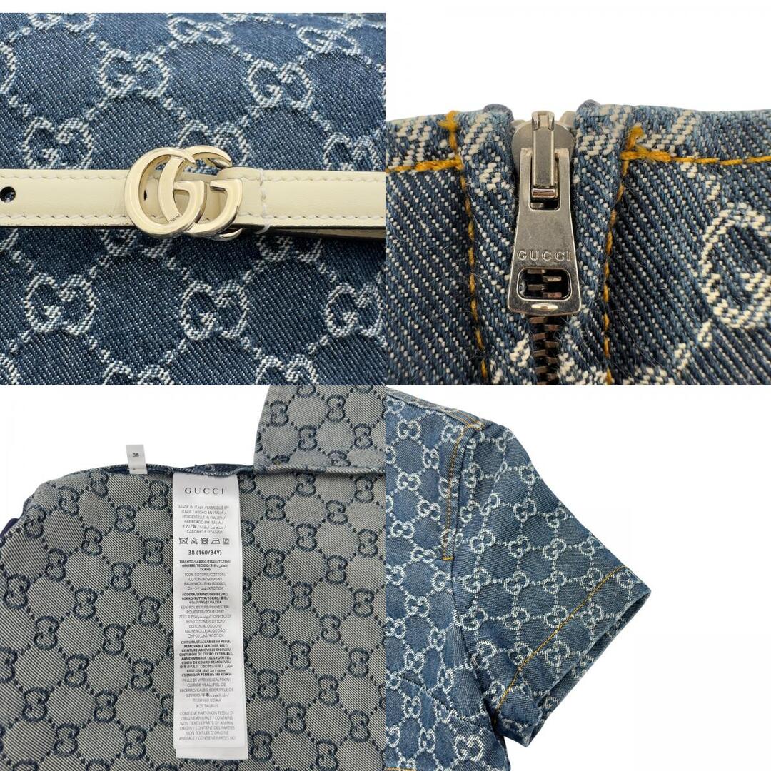 GUCCI - グッチ GUCCI GG総柄 デニム 半袖 ワンピース 818219