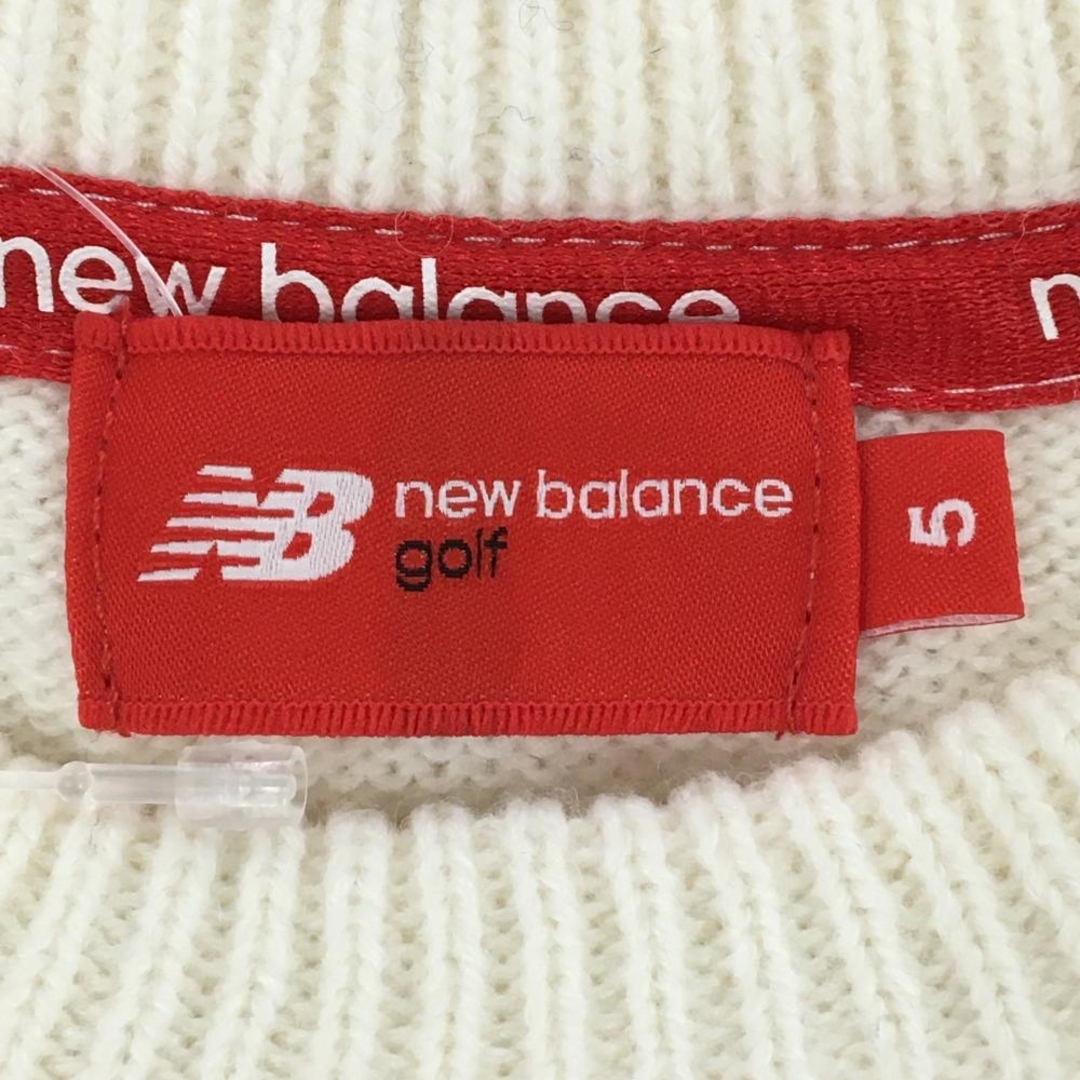 New Balance - 【美品】ニューバランスゴルフ セーター グレー×ブルー