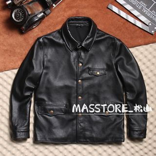 Eddie Bauer - エディーバウアー カーコート レザージャケット 本革