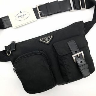 PRADA - ギャランティ付✨プラダ ウエストバッグ 三角ロゴ ナイロン