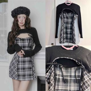 Darich - Darich DDロゴツイードニットプルオーバー SAXの通販 by