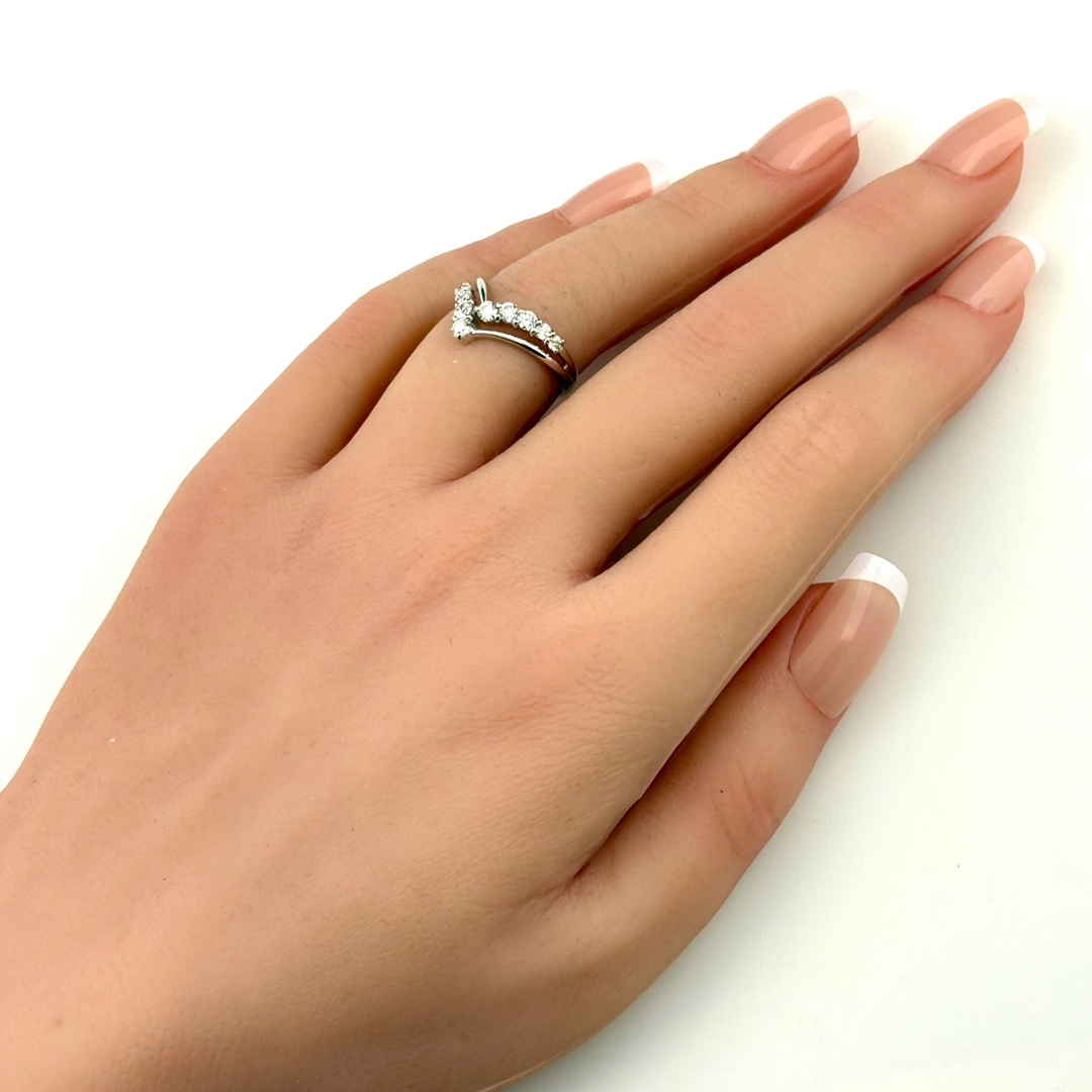 メレダイヤ デザインリング 11号 K18 【中古】の通販 by バイセル