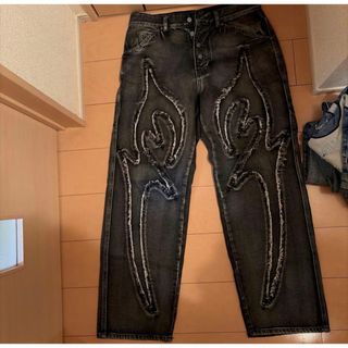 UNDERCOVER - UNDERCOVERISM 06AW 蝿蜘蛛刺繍デニムパンツ GURUGURU期