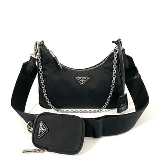 PRADA - 【美品】プラダ メッセンジャーバッグ ナイロン 三角ロゴ 斜め