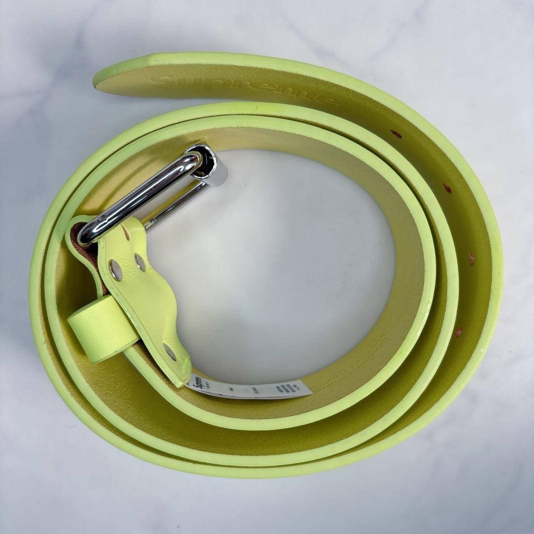 Supreme - 希少 Supreme Repeat Leather Belt M 蛍光イエローの通販 by