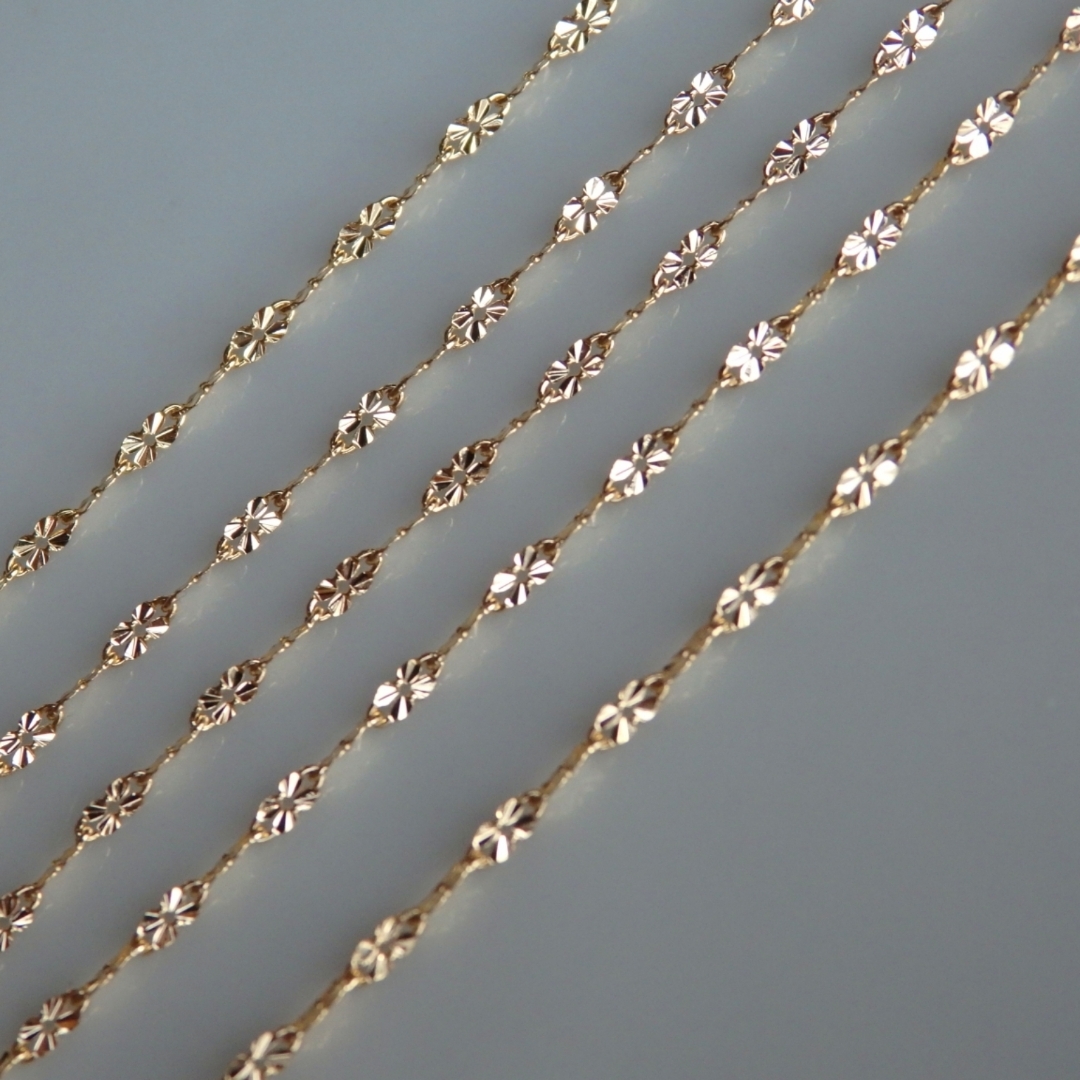 k18リング チェーンリング クローバーチェーン つけっぱなし 四つ葉