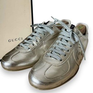 GUCCI - グッチ ホワイト ドライビングシューズ スニーカー 美品の通販