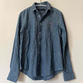 POLO RALPH LAUREN - 美品POLORALPHLAURENリボンデニムシャツ の通販
