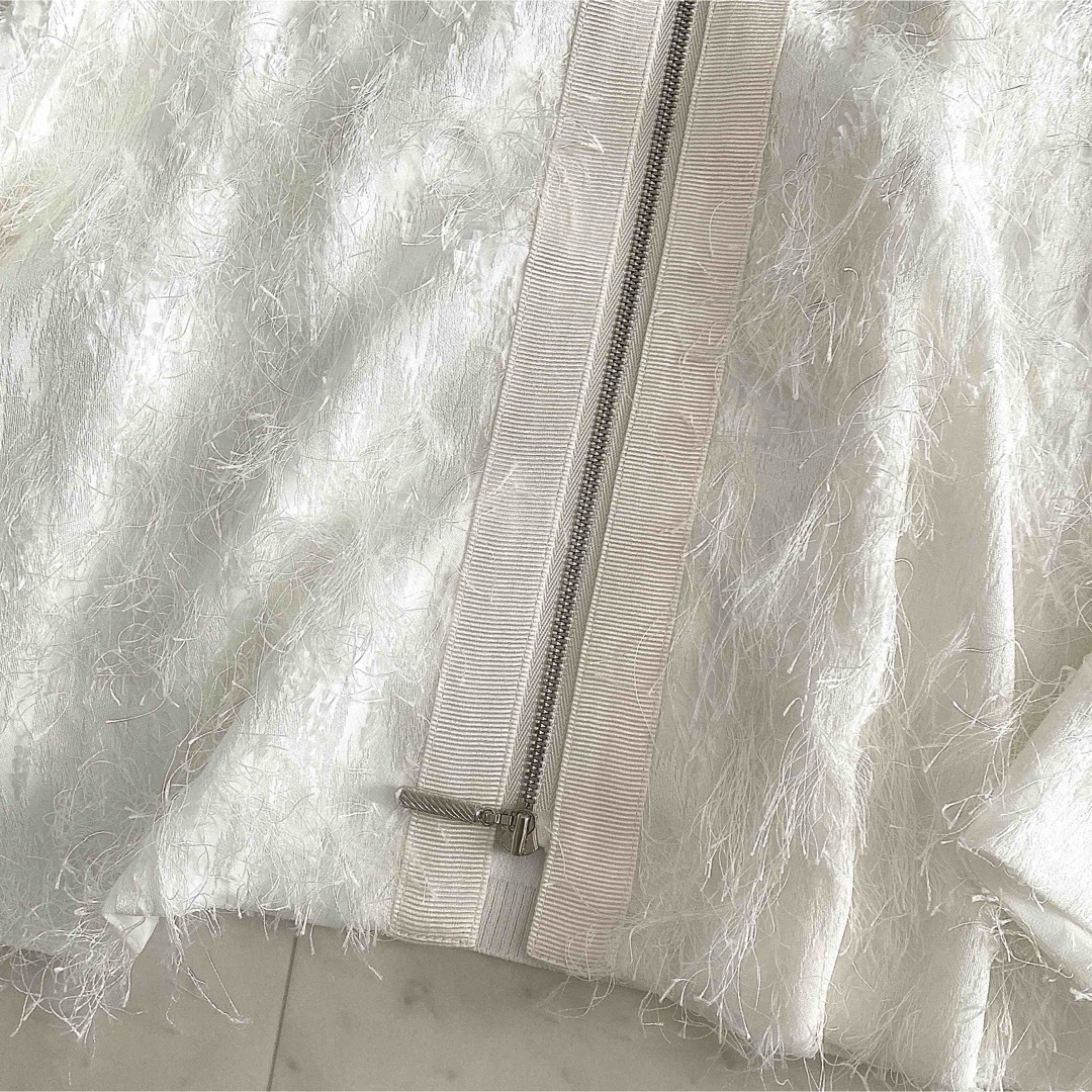 MORABITO - 美品 モラビトプルミエ ボールチェーン ラメ襟 レーヨン