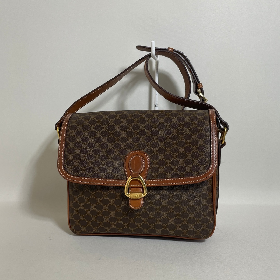 CELINE - 2602-127｜セリーヌ ショルダーバッグ マカダム柄 トリオンフ