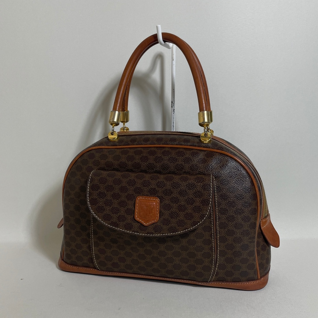 CELINE - 2602-226｜セリーヌ ハンドバッグ ブラウン マカダム柄