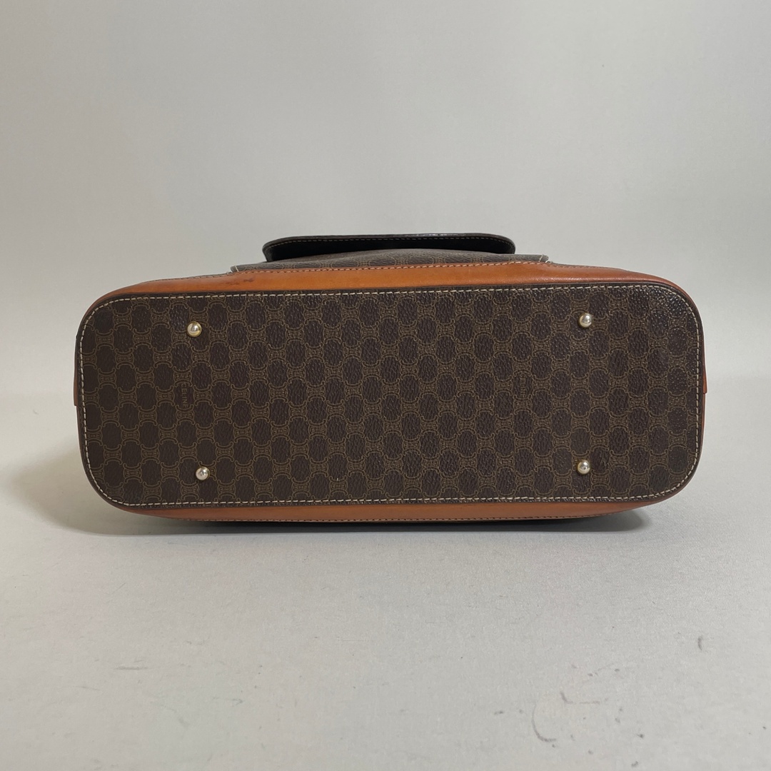 CELINE - 2602-226｜セリーヌ ハンドバッグ ブラウン マカダム柄