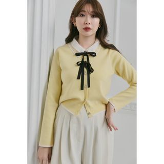 Her lip to - Herlipto☆Ruffle Pleated Knit Cardigan 新品の通販 by