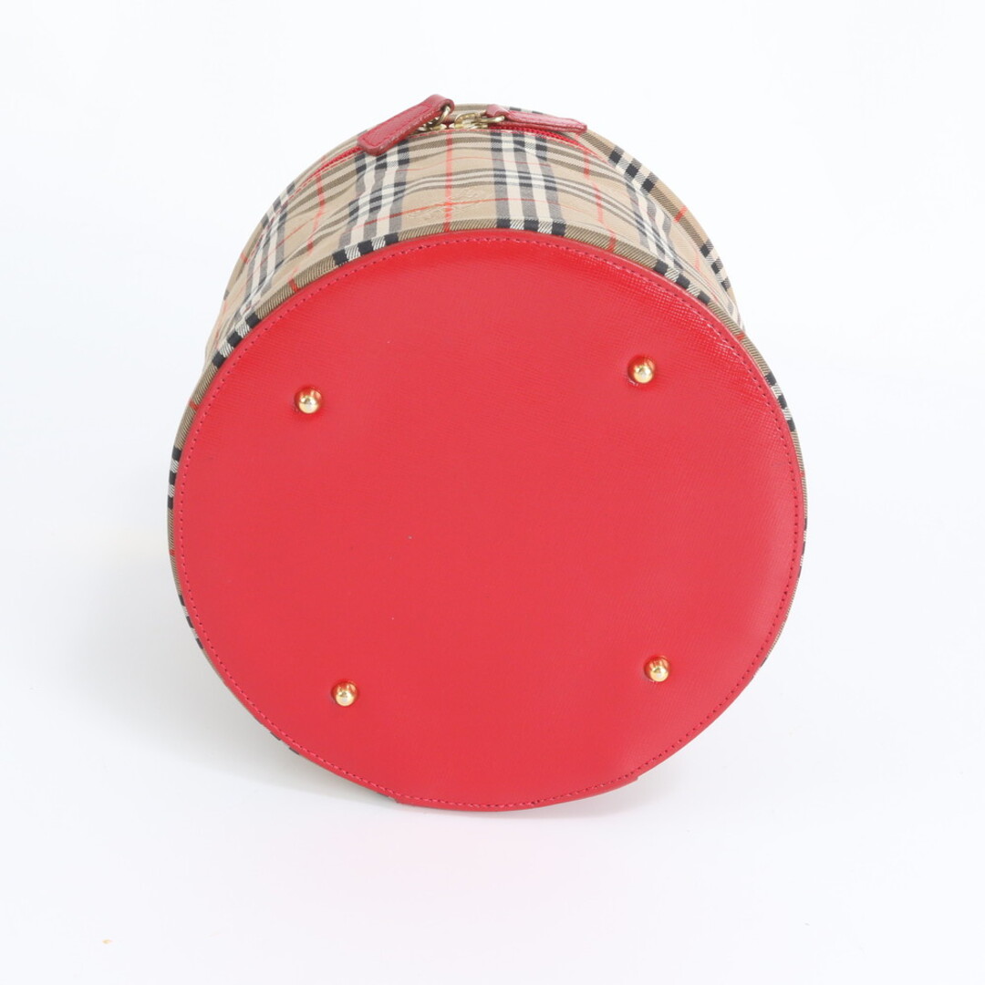 BURBERRY - 美品 バーバリー ノバ チェック バニティバッグ レザー