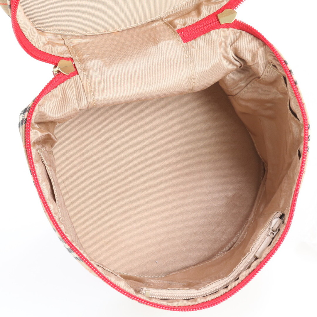 BURBERRY - 美品 バーバリー ノバ チェック バニティバッグ レザー