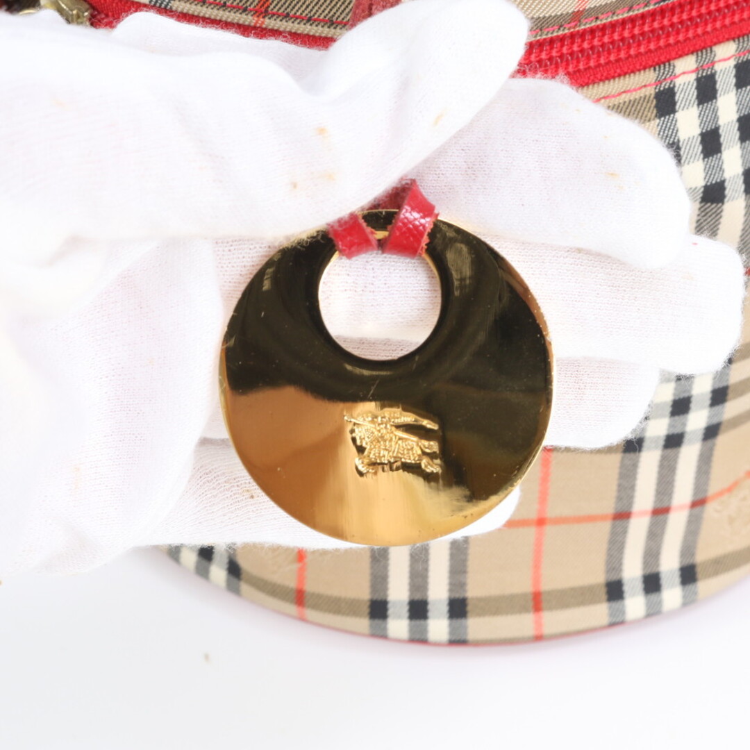 BURBERRY - 美品 バーバリー ノバ チェック バニティバッグ レザー