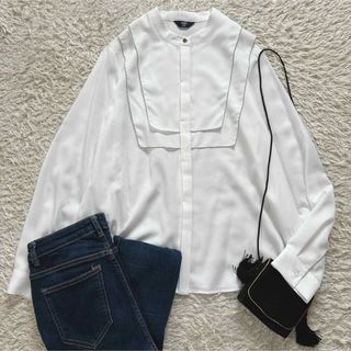 SHIPS - SHIPS デニムフリルブラウス 限定 フリルシャツの通販 by