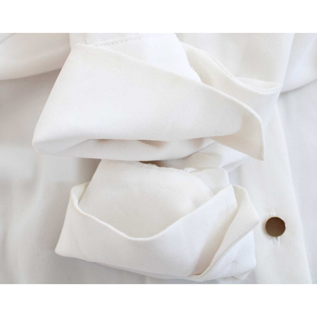 BEIGE, - ベイジ バンドカラーブラウス レディース 2 ホワイト/白