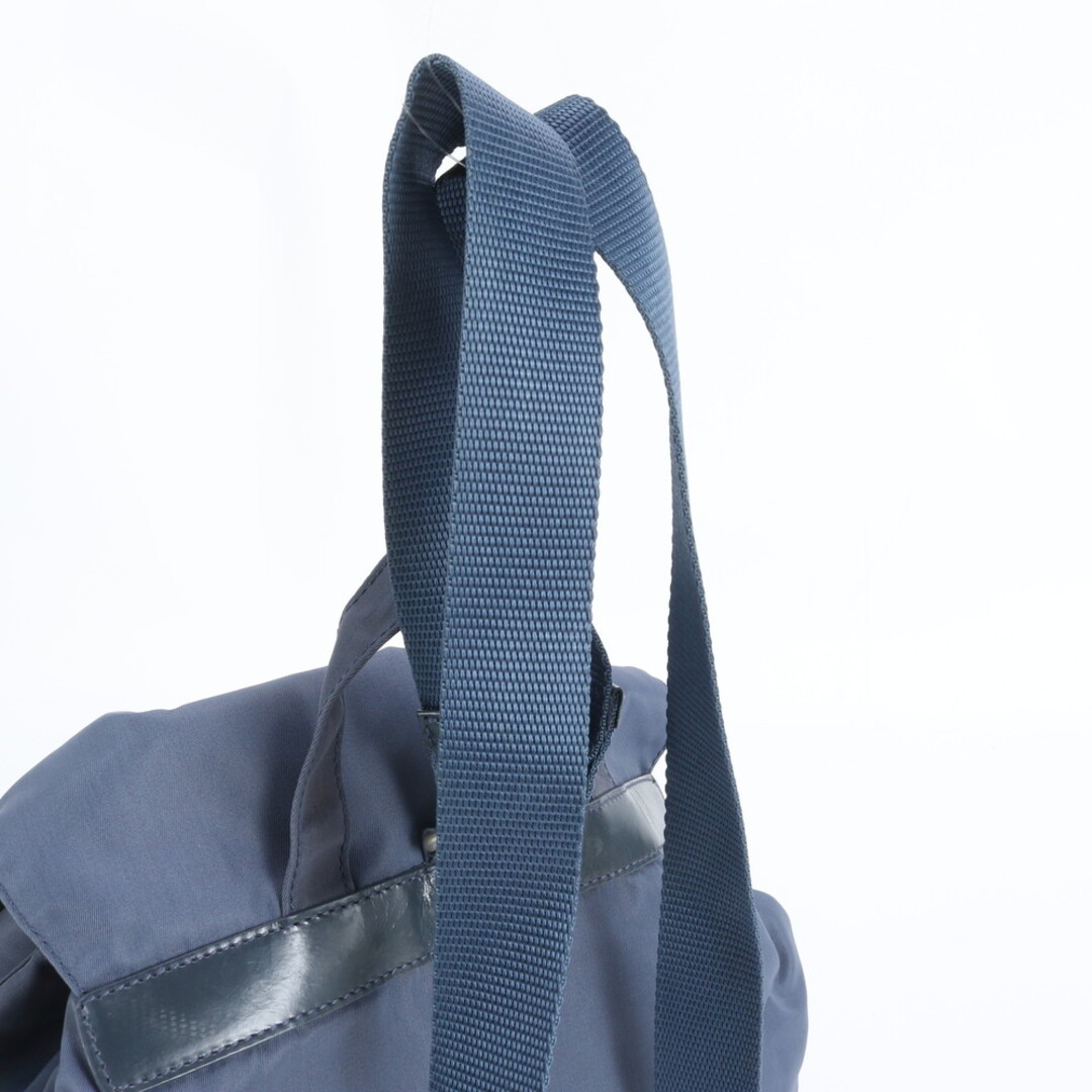 PRADA - プラダ テスート ナイロン トライアングルロゴ ブルー レザー