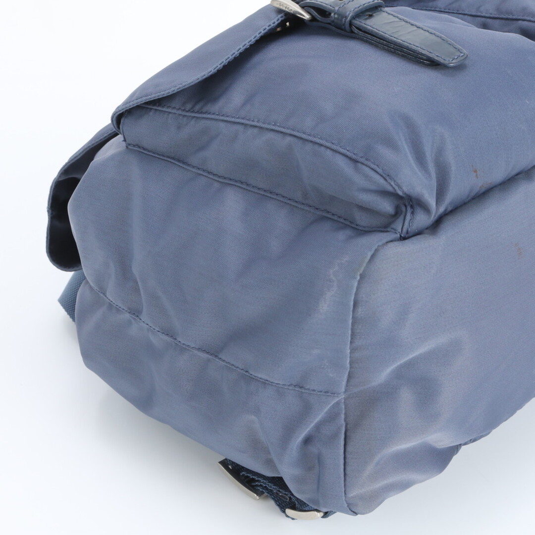 PRADA - プラダ テスート ナイロン トライアングルロゴ ブルー レザー