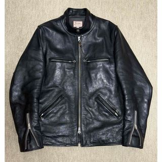 バッファローレザージャケット 肉厚 新品 ライダースレザージャケット