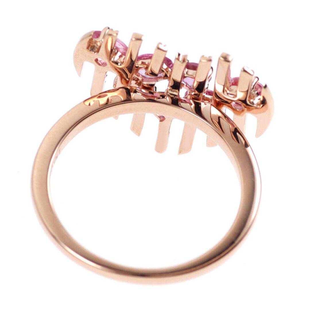 K10PG ピンクサファイア ダイヤモンド リング D0.08ct ハートの通販 by